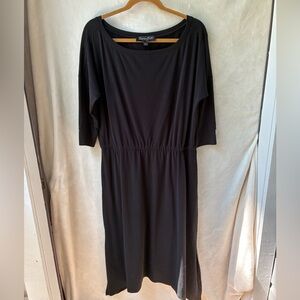 Brittany Humble Black Knit Casual Dress